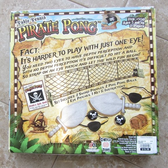 *MUST BUNDLE* Pirate Ping Pong Table Tennis Game Ages 5+ NIB - Picture 2 of 4